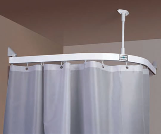 Anti-Ligature Shower Track And Shower Curtain